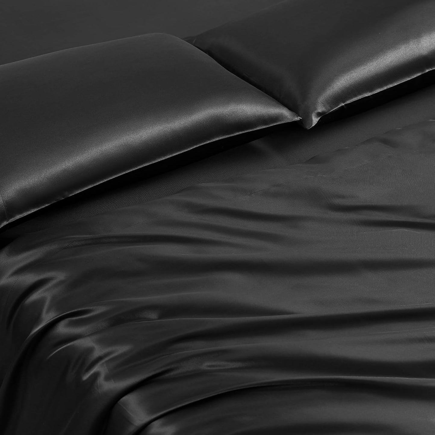 Juicy Couture Modern Black Leopard Satin Queen Comforter Set - Luxury Bed in a Bag – Soft & Stylish 8-Piece Bedding Collection