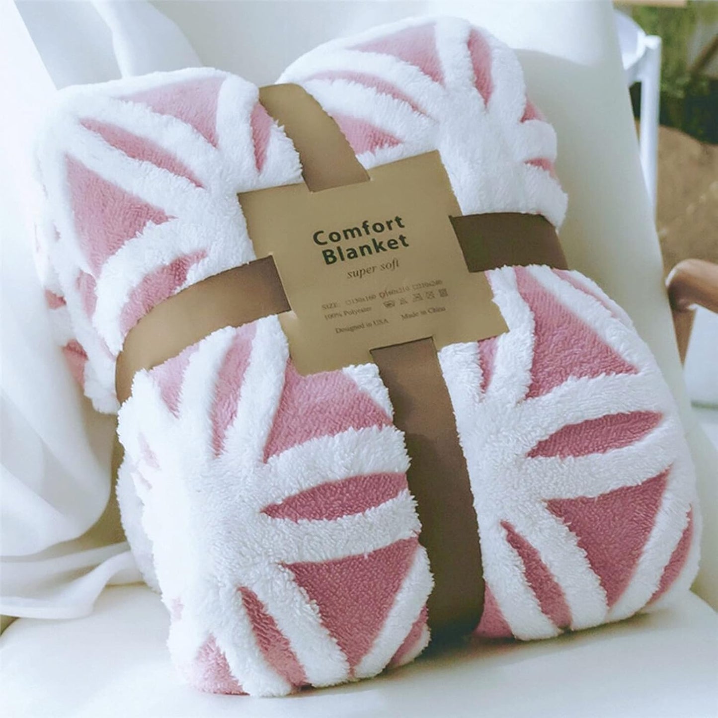 LOMAO Sherpa Fleece Blanket Fuzzy Soft Throw Blanket Dual Sided Blanket for Couch Sofa Bed (Light Blue, 90''x90'')