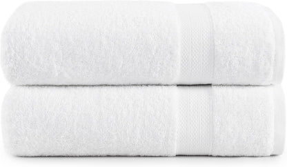 LANE LINEN 100% Cotton Bath Towels Set - 24 PCs - Durable, Quick Dry, Super Soft & Highly Absorbent - 4 Bath, 4 Fingertip, 6 Hand Towels, 8 Washcloths, 2 Bath Sheets - Perfect Family Set - Cool Grey