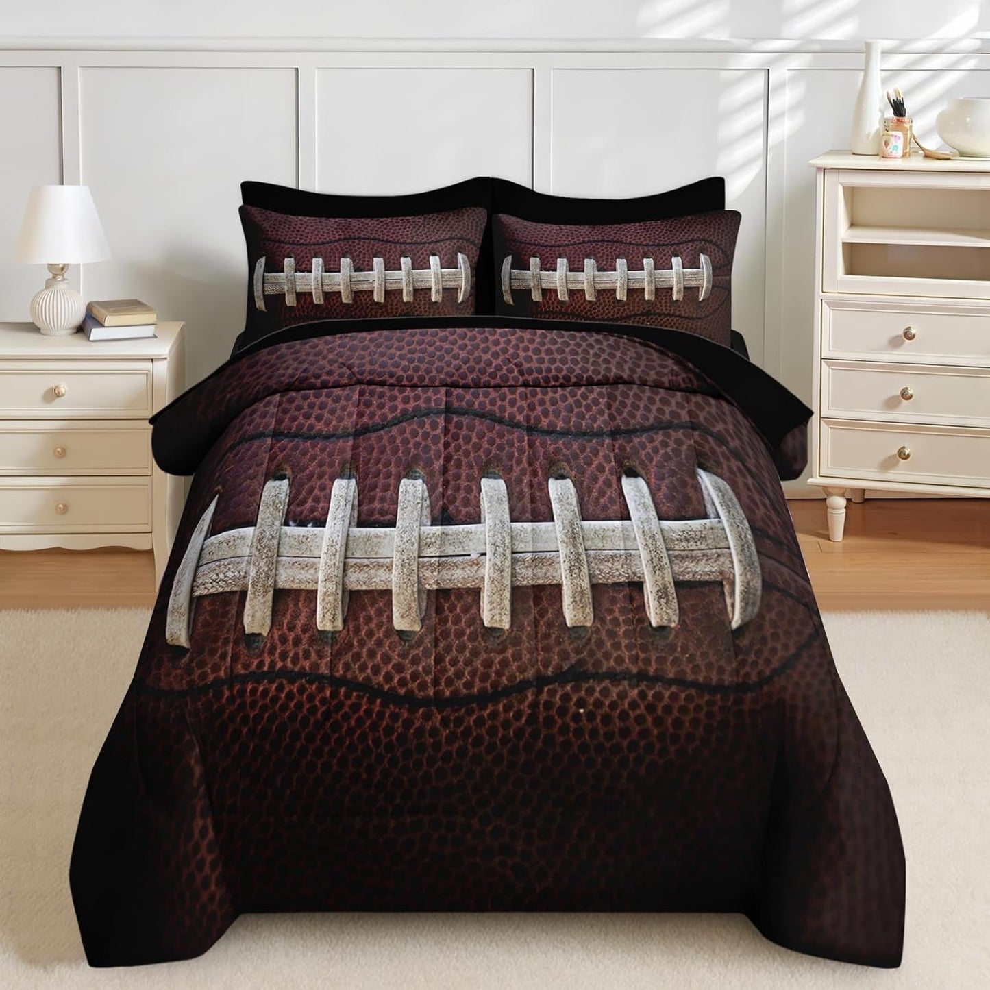 Nesker 7 Pcs Comforter Set Queen Size, Leopard Print Wild Animal Bedding Set for Kids and Adults, Black Grey African Cheetah Wildlife Sheets Bed Sheet Sets with Fitted Sheet 2 Pillowcases & 2 Shams