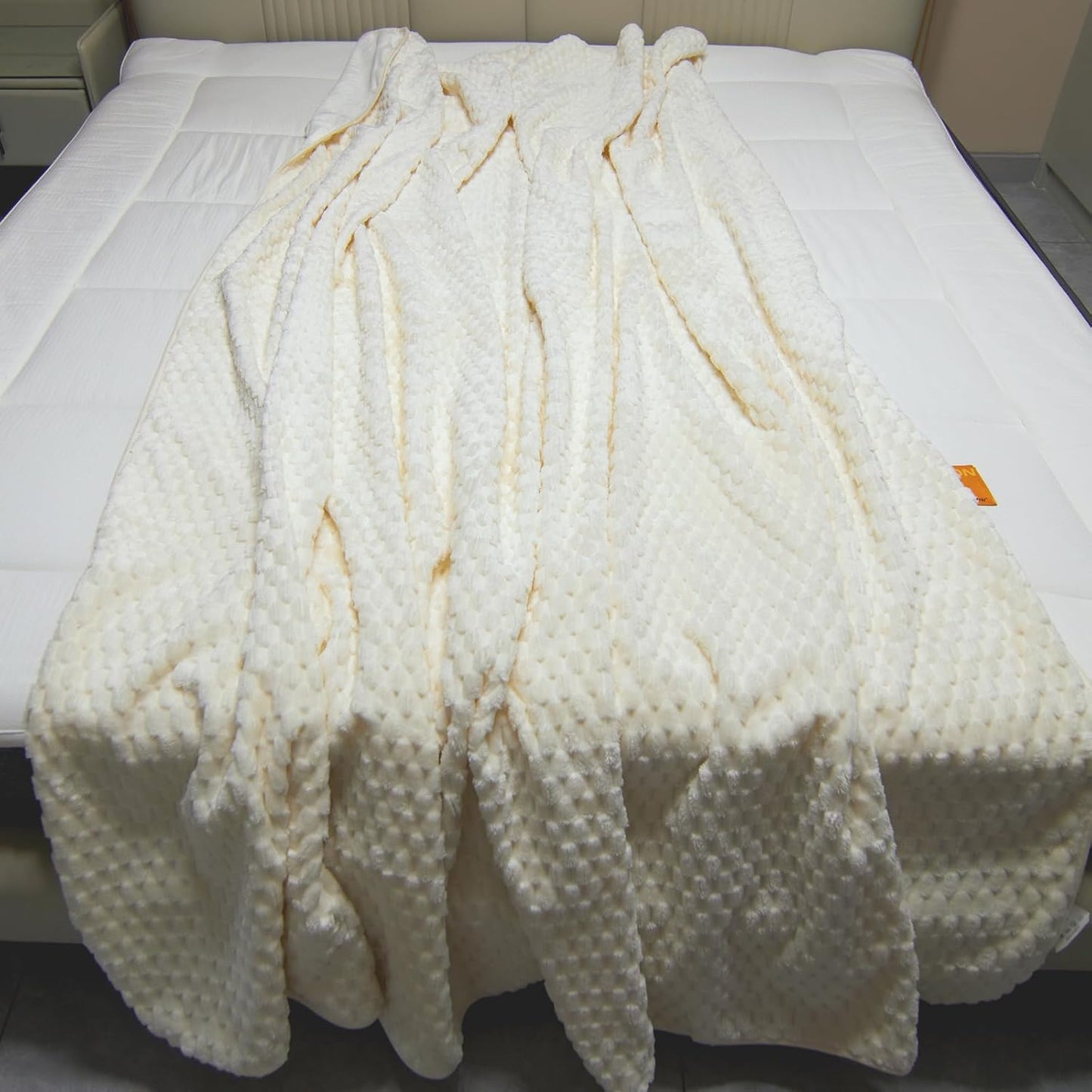 Water Resistant Blanket for Bed Couch Sofa, 60"x80" Reversible & Washable Microfiber Blanket, Queen Size Waterproof Throw, Pet Friendly & Leakproof (Peachy Pink/Peach Cream)