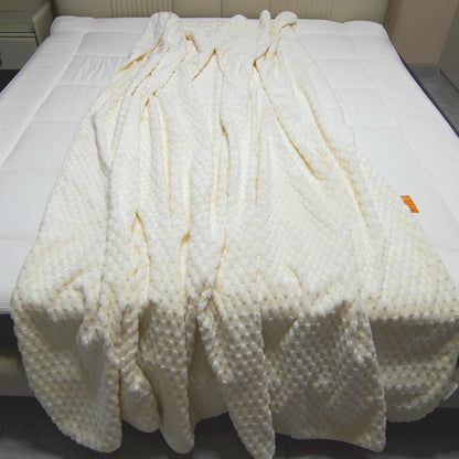 Water Resistant Blanket for Bed Couch Sofa, 60"x80" Reversible & Washable Microfiber Blanket, Queen Size Waterproof Throw, Pet Friendly & Leakproof (Peachy Pink/Peach Cream)