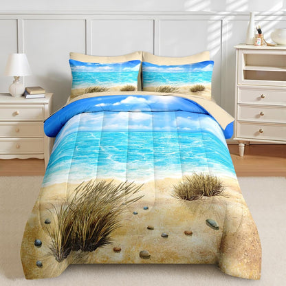 Nesker 7 Pcs Comforter Set Queen Size, Leopard Print Wild Animal Bedding Set for Kids and Adults, Black Grey African Cheetah Wildlife Sheets Bed Sheet Sets with Fitted Sheet 2 Pillowcases & 2 Shams