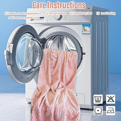 Water Resistant Blanket for Bed Couch Sofa, 60"x80" Reversible & Washable Microfiber Blanket, Queen Size Waterproof Throw, Pet Friendly & Leakproof (Peachy Pink/Peach Cream)