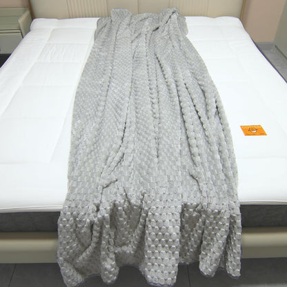 Water Resistant Blanket for Bed Couch Sofa, 60"x80" Reversible & Washable Microfiber Blanket, Queen Size Waterproof Throw, Pet Friendly & Leakproof (Peachy Pink/Peach Cream)