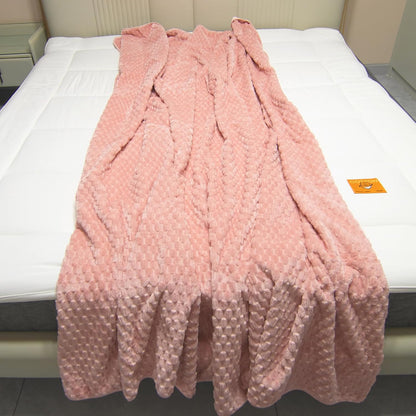 Water Resistant Blanket for Bed Couch Sofa, 60"x80" Reversible & Washable Microfiber Blanket, Queen Size Waterproof Throw, Pet Friendly & Leakproof (Peachy Pink/Peach Cream)