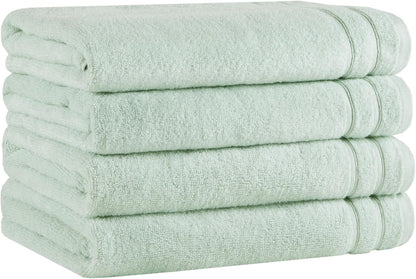 Comfort Spaces Luxury Bath Towel Set - 12 piece Set, Quick Dry, 4 Hand Towels, 4 Washcloths, 4 Large Bath Towels, 100% Cotton, Zero Twist, Soft, Lightweight, Dark Grey