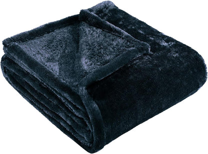 Superior Classic Solid Fleece Blanket, Thick, Cozy, Warm Blankets, Velvety Soft Plush Bedding and Sofa Throw, Cute Bedroom Decor, Fuzzy Cover, Medium Weight Comfort Essentials, King, Coral