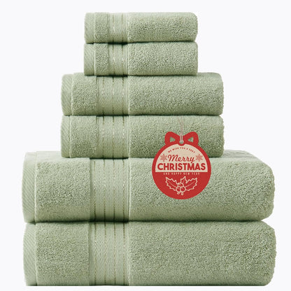 COZYART Burnt Orange Bath Towel Set for Bathroom Turkish Cotton Thick Soft Absorbent Durable 650 GSM Towel Sets of 6, 2 Large Bath Towels, 2 Hand Towels, 2 Washclothes