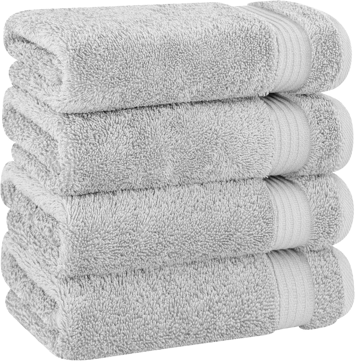Cotton Paradise 6 Piece Towel Set, 100% Cotton Soft Absorbent Turkish Towels for Bathroom, 2 Bath Towels 2 Hand Towels 2 Washcloths, Mint Towel Set