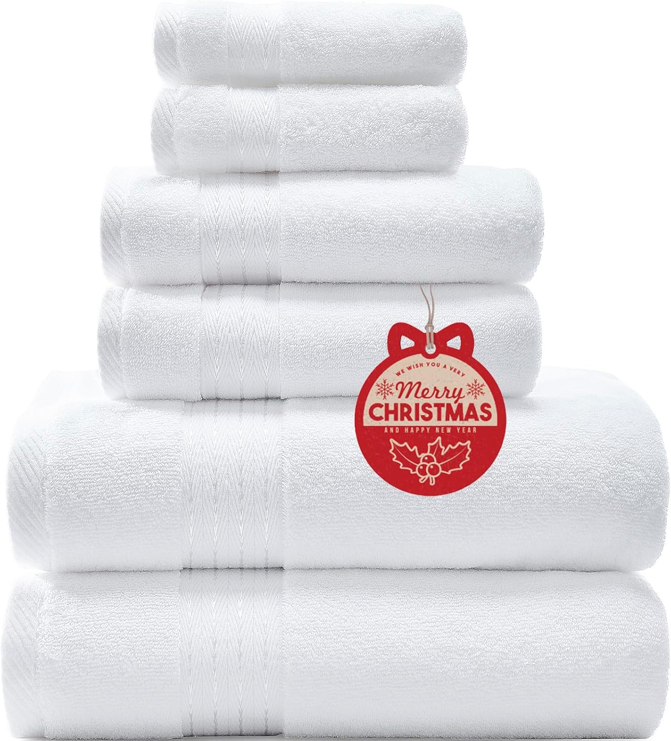 COZYART Burnt Orange Bath Towel Set for Bathroom Turkish Cotton Thick Soft Absorbent Durable 650 GSM Towel Sets of 6, 2 Large Bath Towels, 2 Hand Towels, 2 Washclothes