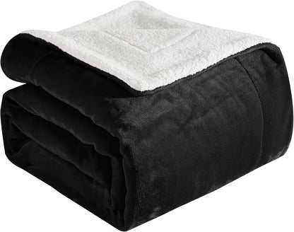 Elegant Comfort Ultra Soft Reversible Flannel Sherpa Blanket - Cozy Silky Fleece Throw for Couch, Bed - Plush Fuzzy Warm Winter Blanket for Gift, King, Coral