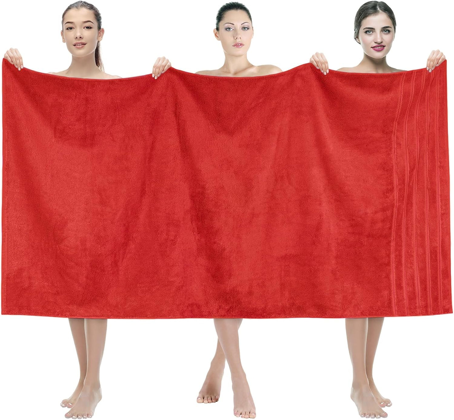 American Soft Linen Luxury 6 Piece Towel Set, 2 Bath Towels 2 Hand Towel 2 Washcloths, 600 GSM 100% Cotton Turkish Towels for Bathroom, Black Towel Sets