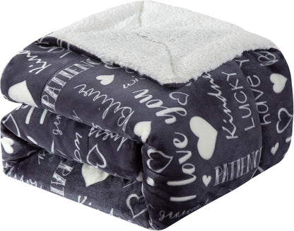 Elegant Comfort Ultra Soft Reversible Flannel Sherpa Blanket - Cozy Silky Fleece Throw for Couch, Bed - Plush Fuzzy Warm Winter Blanket for Gift, King, Coral