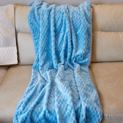 Water Resistant Blanket for Bed Couch Sofa, 60"x80" Reversible & Washable Microfiber Blanket, Queen Size Waterproof Throw, Pet Friendly & Leakproof (Peachy Pink/Peach Cream)