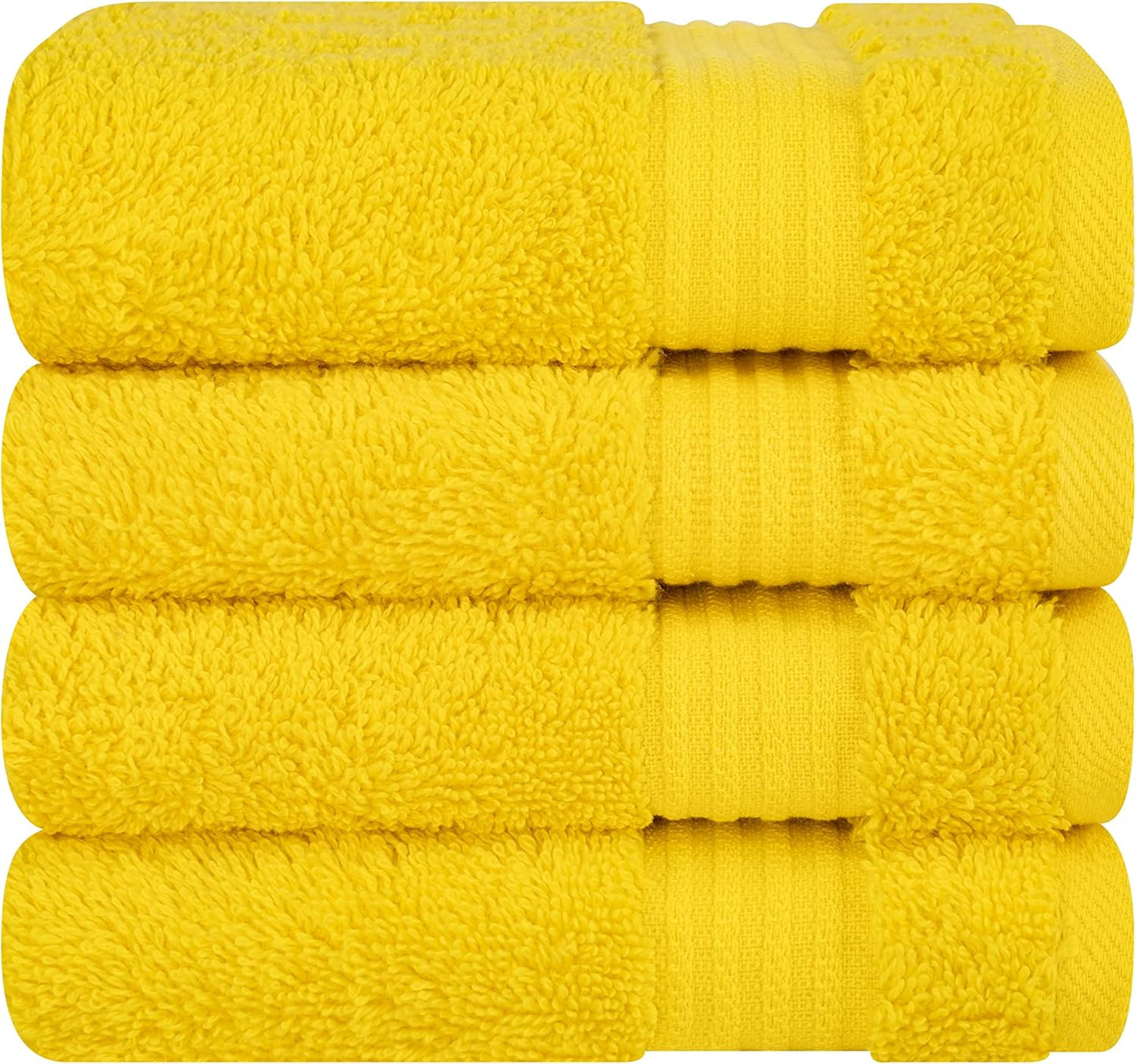 Cotton Paradise 6 Piece Towel Set, 100% Cotton Soft Absorbent Turkish Towels for Bathroom, 2 Bath Towels 2 Hand Towels 2 Washcloths, Beige Towel Set