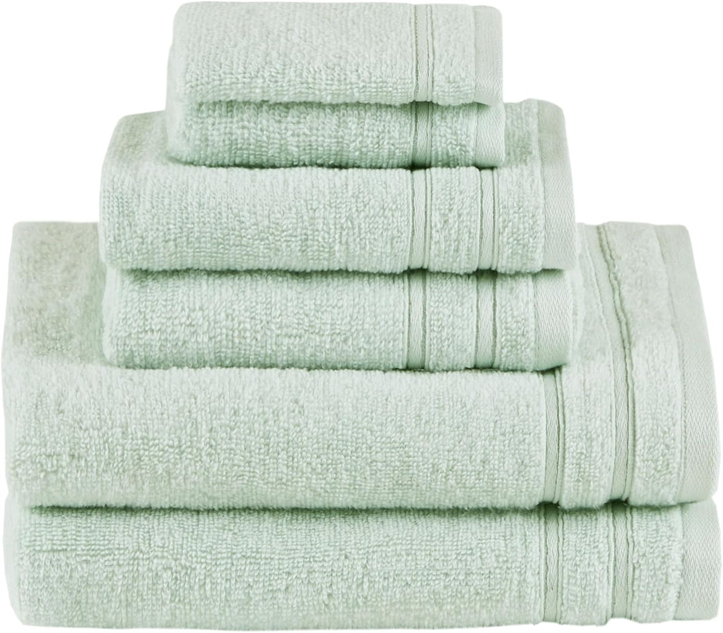 Comfort Spaces Luxury Bath Towel Set - 12 piece Set, Quick Dry, 4 Hand Towels, 4 Washcloths, 4 Large Bath Towels, 100% Cotton, Zero Twist, Soft, Lightweight, Dark Grey