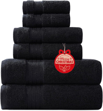 COZYART Burnt Orange Bath Towel Set for Bathroom Turkish Cotton Thick Soft Absorbent Durable 650 GSM Towel Sets of 6, 2 Large Bath Towels, 2 Hand Towels, 2 Washclothes