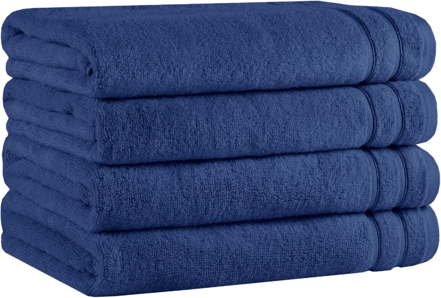 Comfort Spaces Luxury Bath Towel Set - 12 piece Set, Quick Dry, 4 Hand Towels, 4 Washcloths, 4 Large Bath Towels, 100% Cotton, Zero Twist, Soft, Lightweight, Dark Grey