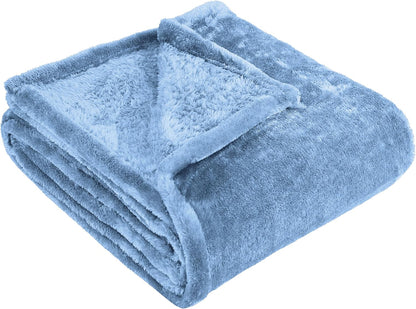 Superior Classic Solid Fleece Blanket, Thick, Cozy, Warm Blankets, Velvety Soft Plush Bedding and Sofa Throw, Cute Bedroom Decor, Fuzzy Cover, Medium Weight Comfort Essentials, King, Coral