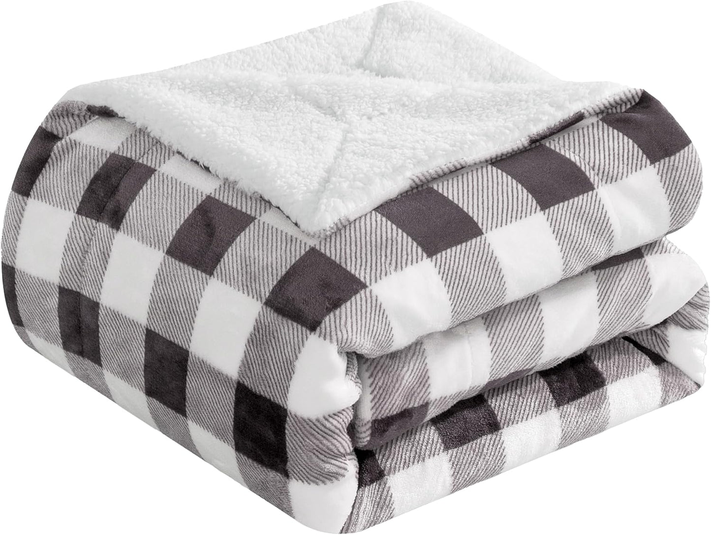 Elegant Comfort Ultra Soft Reversible Flannel Sherpa Blanket - Cozy Silky Fleece Throw for Couch, Bed - Plush Fuzzy Warm Winter Blanket for Gift, King, Coral