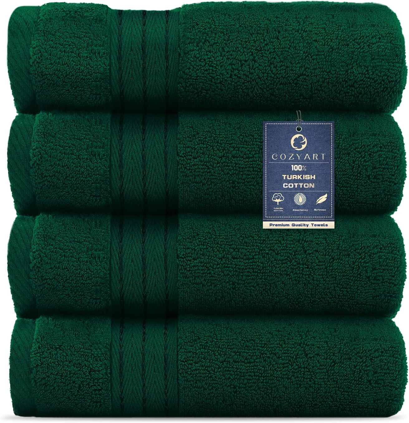 COZYART Burnt Orange Bath Towel Set for Bathroom Turkish Cotton Thick Soft Absorbent Durable 650 GSM Towel Sets of 6, 2 Large Bath Towels, 2 Hand Towels, 2 Washclothes