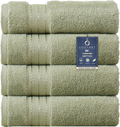 COZYART Burnt Orange Bath Towel Set for Bathroom Turkish Cotton Thick Soft Absorbent Durable 650 GSM Towel Sets of 6, 2 Large Bath Towels, 2 Hand Towels, 2 Washclothes