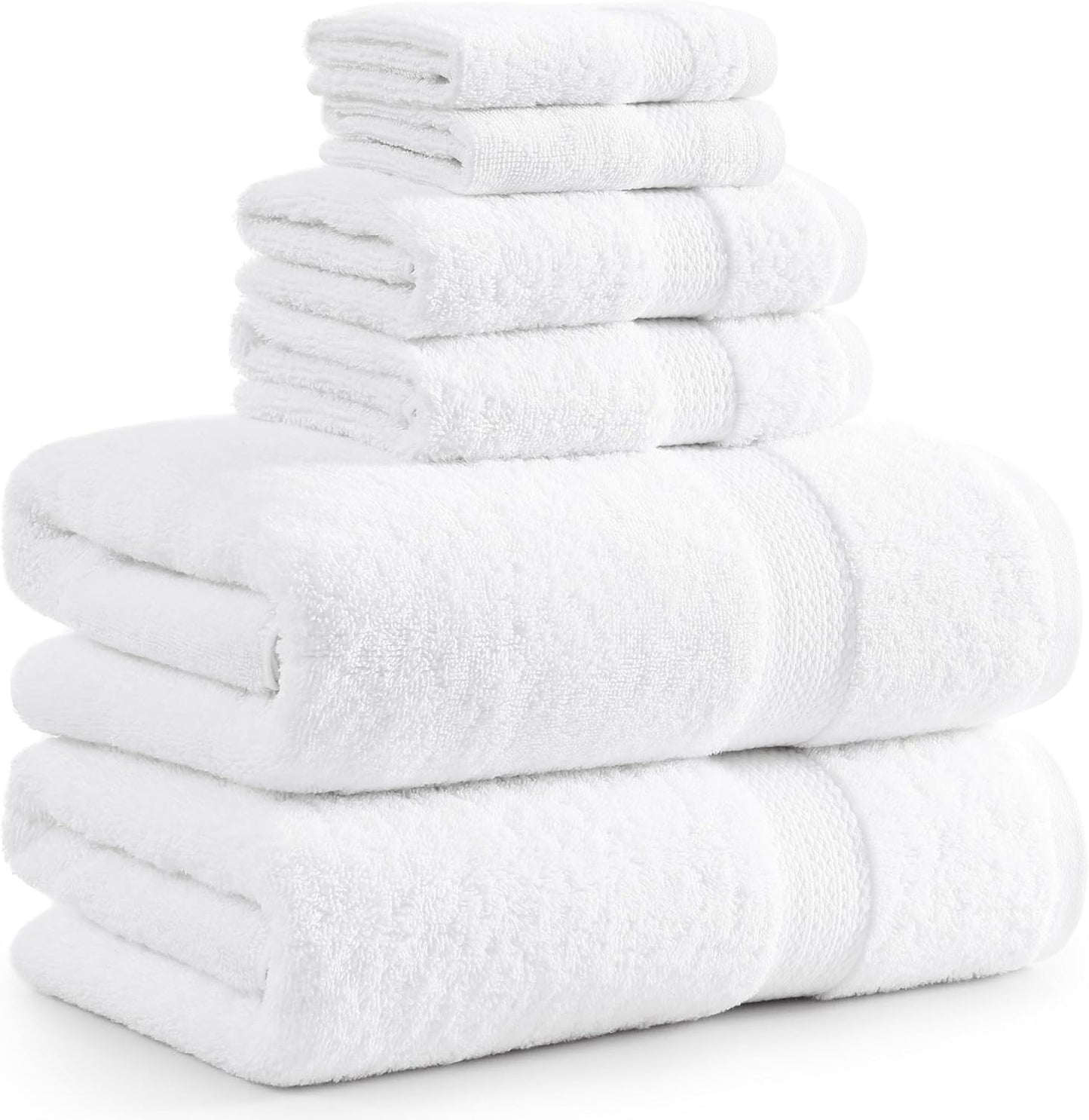 LANE LINEN 100% Cotton Luxury Bathroom Towel Set - 16 Pcs - Ring Spun, Quick Dry, Super Soft & Highly Absorbent - 4 Bath, 8 Washcloths, 4 Hand Towels - Pre Shrunk, Can be Used in Salon - Space Grey
