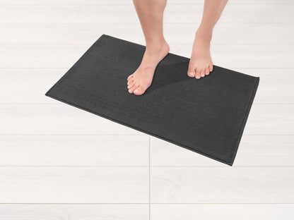 American Soft Linen Luxury 6 Piece Towel Set, 2 Bath Towels 2 Hand Towel 2 Washcloths, 600 GSM 100% Cotton Turkish Towels for Bathroom, Black Towel Sets