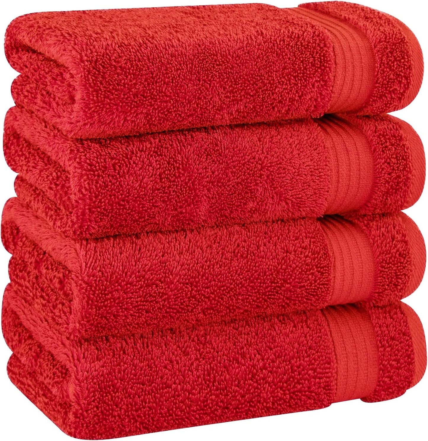Cotton Paradise 6 Piece Towel Set, 100% Cotton Soft Absorbent Turkish Towels for Bathroom, 2 Bath Towels 2 Hand Towels 2 Washcloths, Beige Towel Set