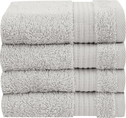 Cotton Paradise 6 Piece Towel Set, 100% Cotton Soft Absorbent Turkish Towels for Bathroom, 2 Bath Towels 2 Hand Towels 2 Washcloths, Beige Towel Set