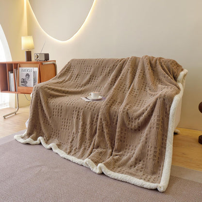 UKELER Sherpa Fleece Blanket 60 × 80 inch, Ultra Soft Twin Size Throw Blanket for All Season, Cozy Plush Floral Throw Blanket for Bed Couch Sofa Office Camping, Off-White