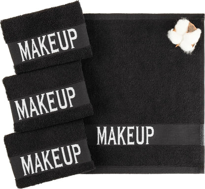 American Soft Linen Luxury 6 Piece Towel Set, 2 Bath Towels 2 Hand Towel 2 Washcloths, 600 GSM 100% Cotton Turkish Towels for Bathroom, Black Towel Sets