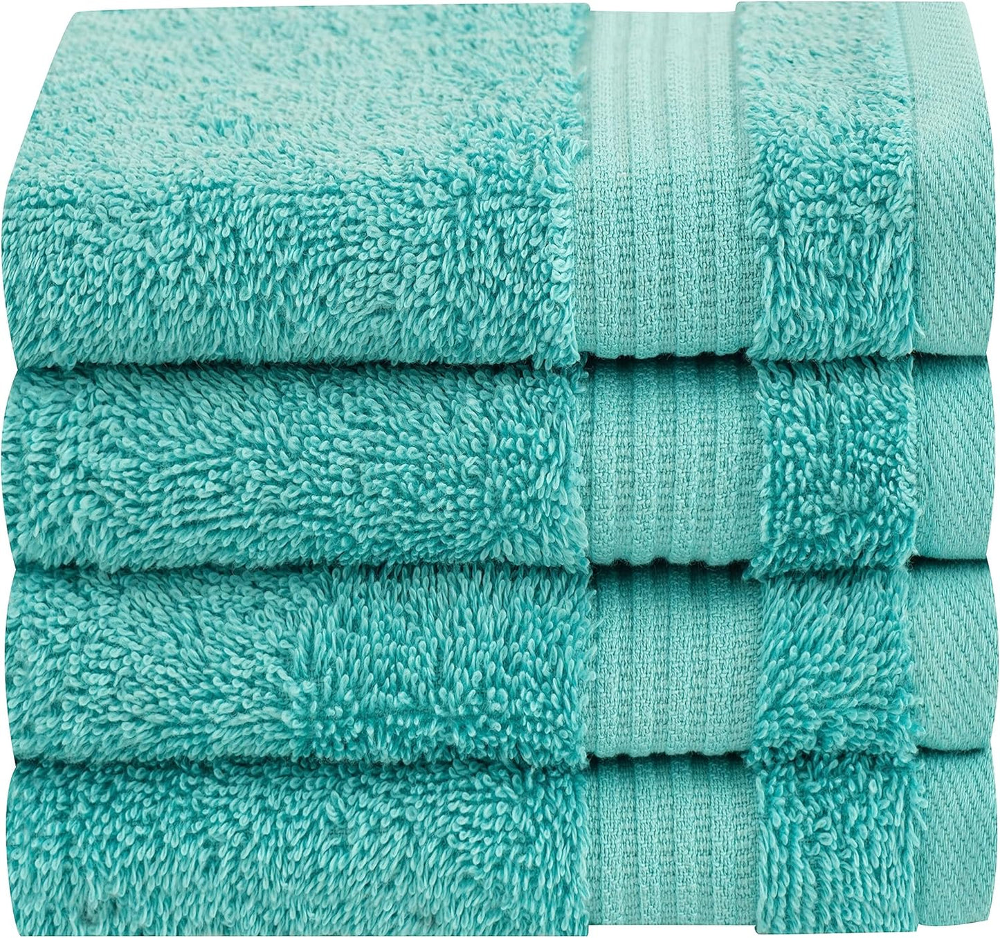 Cotton Paradise 6 Piece Towel Set, 100% Cotton Soft Absorbent Turkish Towels for Bathroom, 2 Bath Towels 2 Hand Towels 2 Washcloths, Beige Towel Set