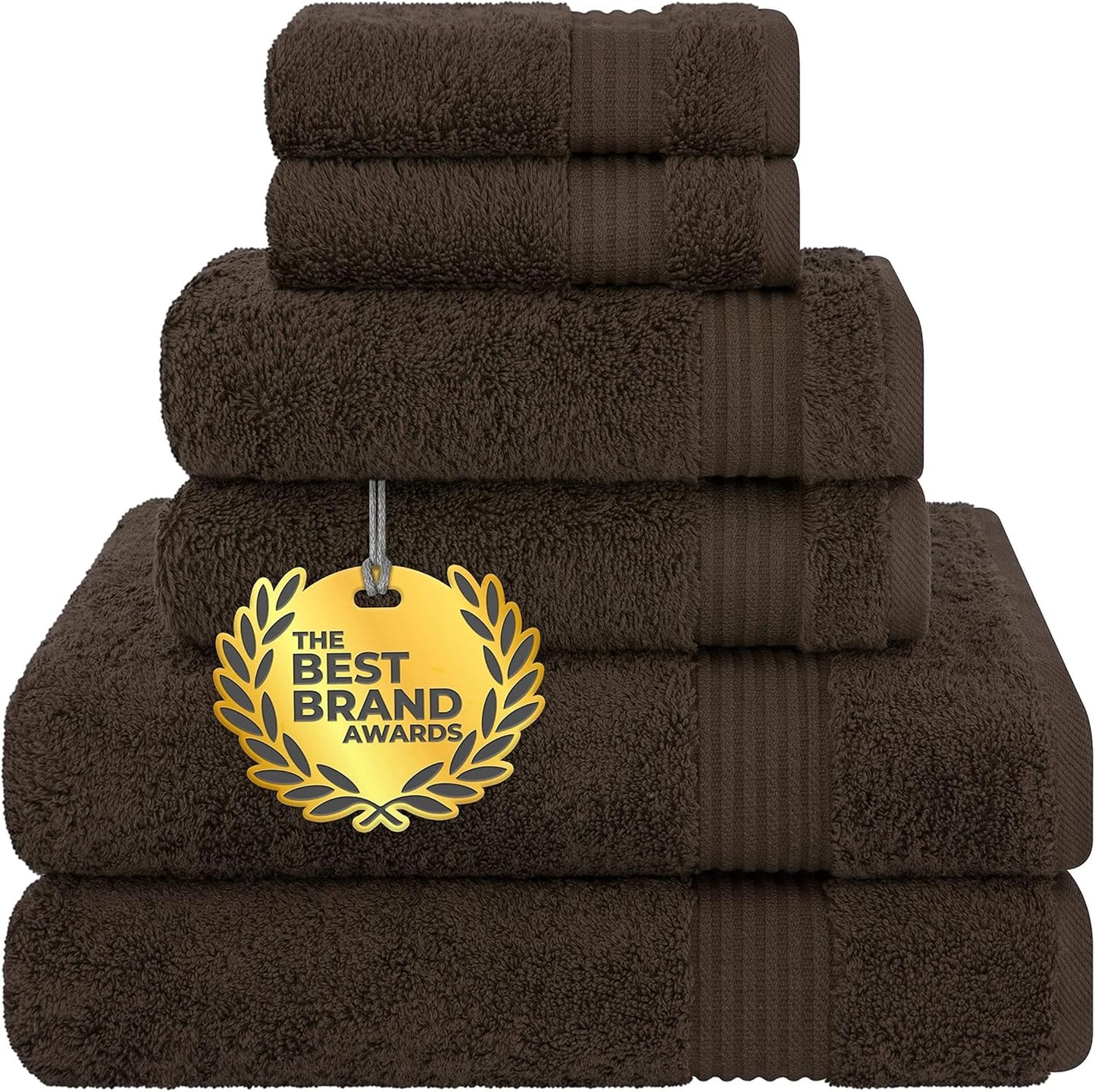 Cotton Paradise 6 Piece Towel Set, 100% Cotton Soft Absorbent Turkish Towels for Bathroom, 2 Bath Towels 2 Hand Towels 2 Washcloths, Mint Towel Set