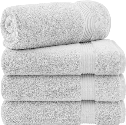 Cotton Paradise 6 Piece Towel Set, 100% Cotton Soft Absorbent Turkish Towels for Bathroom, 2 Bath Towels 2 Hand Towels 2 Washcloths, Beige Towel Set