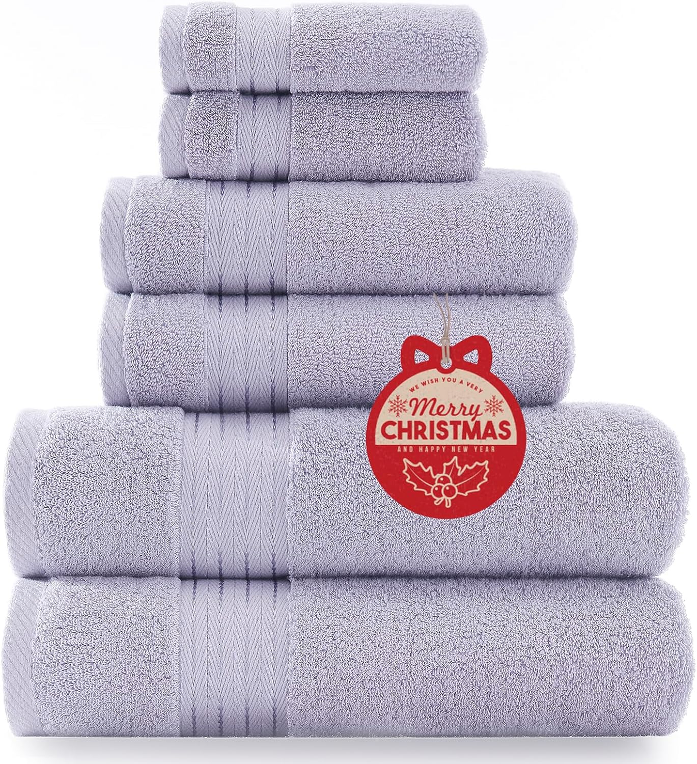 COZYART Burnt Orange Bath Towel Set for Bathroom Turkish Cotton Thick Soft Absorbent Durable 650 GSM Towel Sets of 6, 2 Large Bath Towels, 2 Hand Towels, 2 Washclothes