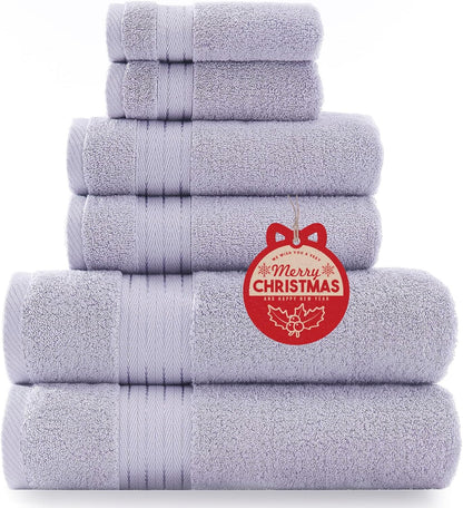 COZYART Burnt Orange Bath Towel Set for Bathroom Turkish Cotton Thick Soft Absorbent Durable 650 GSM Towel Sets of 6, 2 Large Bath Towels, 2 Hand Towels, 2 Washclothes
