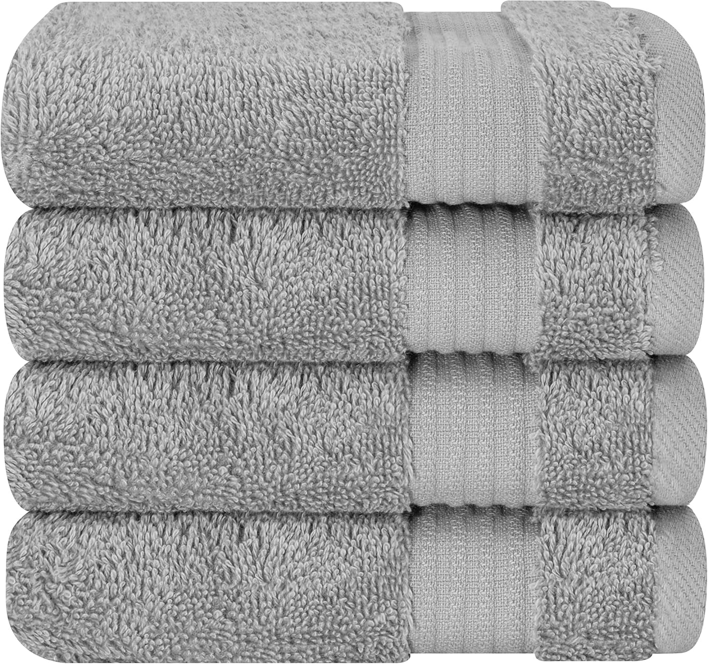 Cotton Paradise 6 Piece Towel Set, 100% Cotton Soft Absorbent Turkish Towels for Bathroom, 2 Bath Towels 2 Hand Towels 2 Washcloths, Mint Towel Set