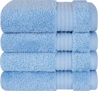 Cotton Paradise 6 Piece Towel Set, 100% Cotton Soft Absorbent Turkish Towels for Bathroom, 2 Bath Towels 2 Hand Towels 2 Washcloths, Mint Towel Set