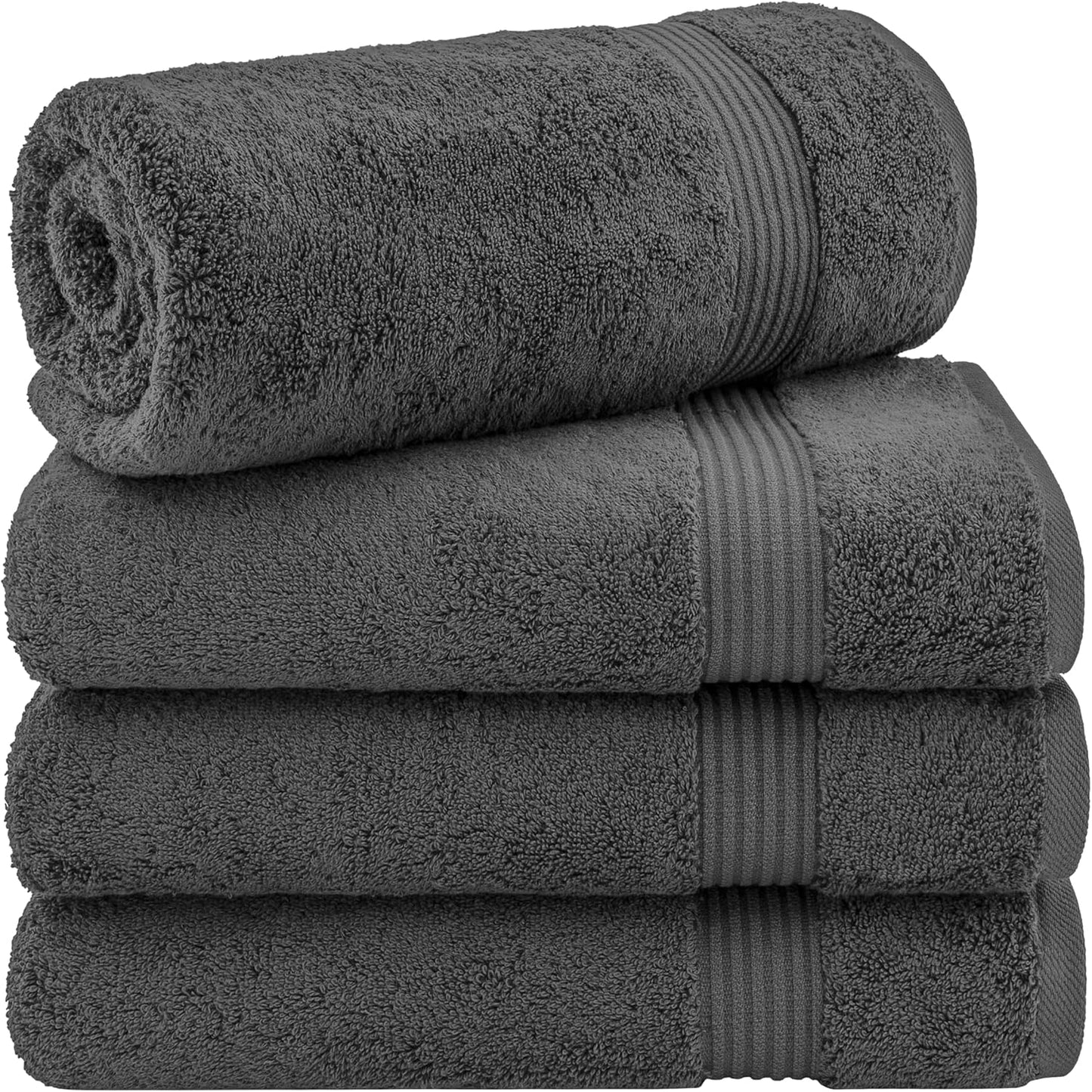 Cotton Paradise 6 Piece Towel Set, 100% Cotton Soft Absorbent Turkish Towels for Bathroom, 2 Bath Towels 2 Hand Towels 2 Washcloths, Mint Towel Set