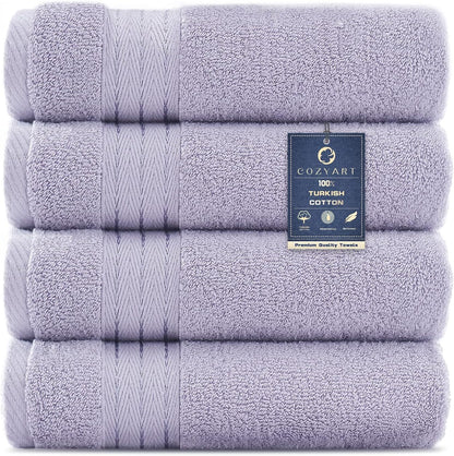 COZYART Burnt Orange Bath Towel Set for Bathroom Turkish Cotton Thick Soft Absorbent Durable 650 GSM Towel Sets of 6, 2 Large Bath Towels, 2 Hand Towels, 2 Washclothes