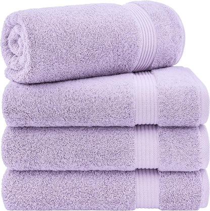 Cotton Paradise 6 Piece Towel Set, 100% Cotton Soft Absorbent Turkish Towels for Bathroom, 2 Bath Towels 2 Hand Towels 2 Washcloths, Beige Towel Set