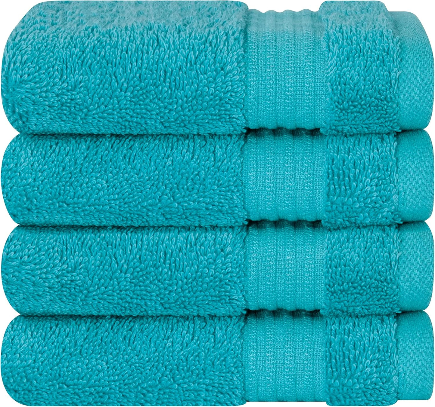 Cotton Paradise 6 Piece Towel Set, 100% Cotton Soft Absorbent Turkish Towels for Bathroom, 2 Bath Towels 2 Hand Towels 2 Washcloths, Mint Towel Set