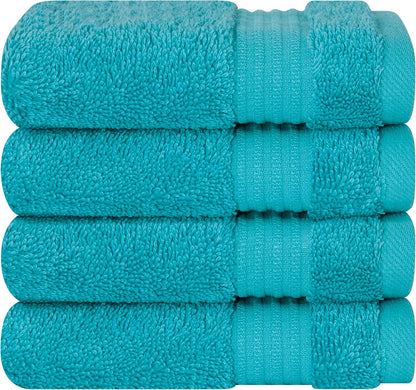 Cotton Paradise 6 Piece Towel Set, 100% Cotton Soft Absorbent Turkish Towels for Bathroom, 2 Bath Towels 2 Hand Towels 2 Washcloths, Mint Towel Set