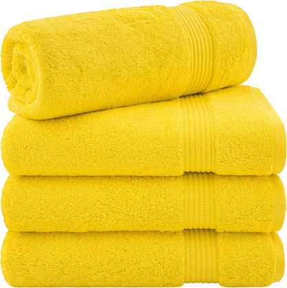 Cotton Paradise 6 Piece Towel Set, 100% Cotton Soft Absorbent Turkish Towels for Bathroom, 2 Bath Towels 2 Hand Towels 2 Washcloths, Beige Towel Set