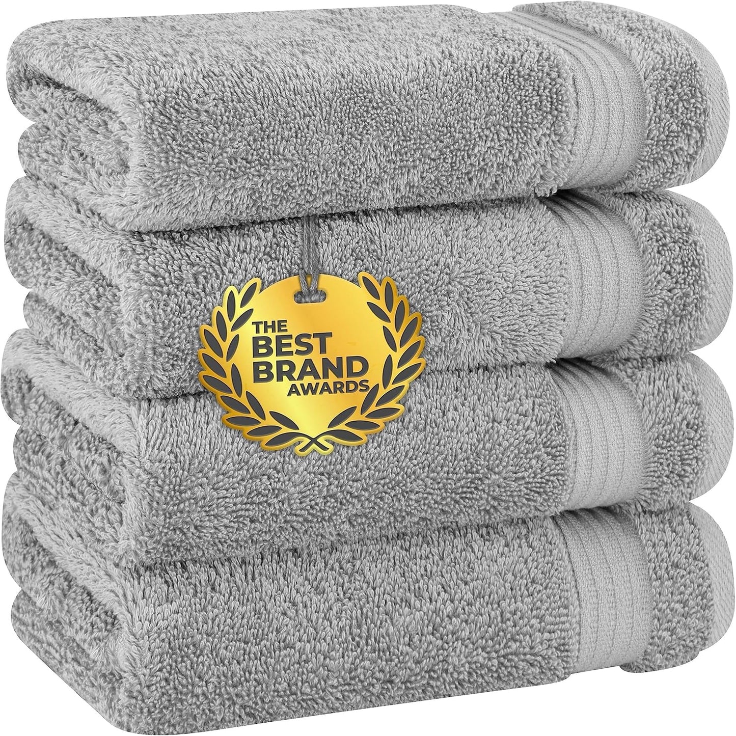 Cotton Paradise 6 Piece Towel Set, 100% Cotton Soft Absorbent Turkish Towels for Bathroom, 2 Bath Towels 2 Hand Towels 2 Washcloths, Mint Towel Set