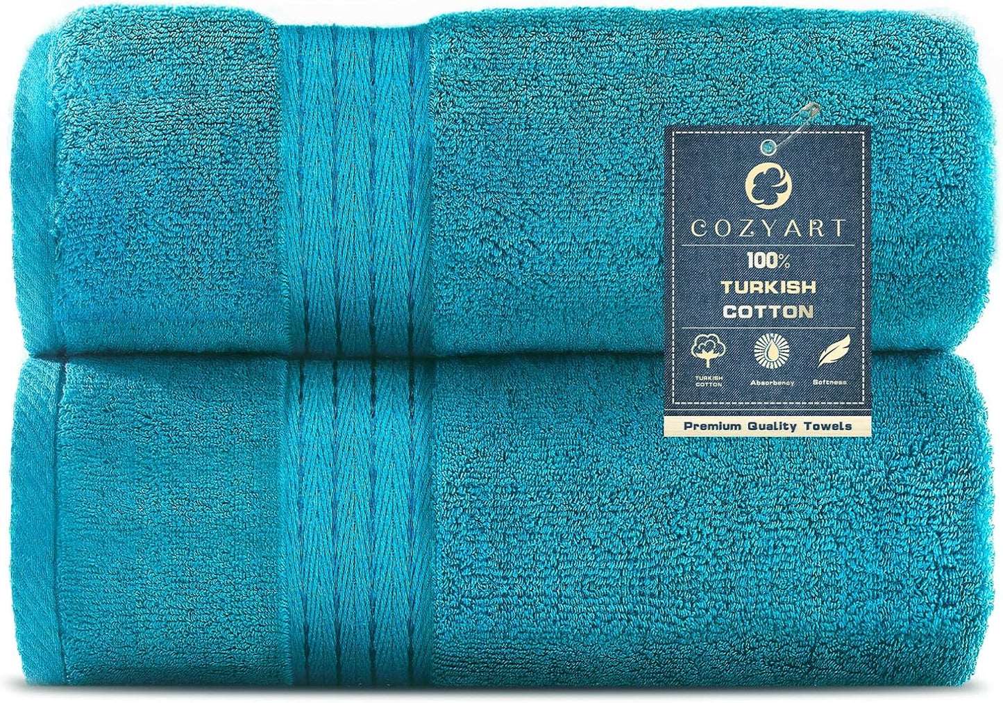 COZYART Burnt Orange Bath Towel Set for Bathroom Turkish Cotton Thick Soft Absorbent Durable 650 GSM Towel Sets of 6, 2 Large Bath Towels, 2 Hand Towels, 2 Washclothes