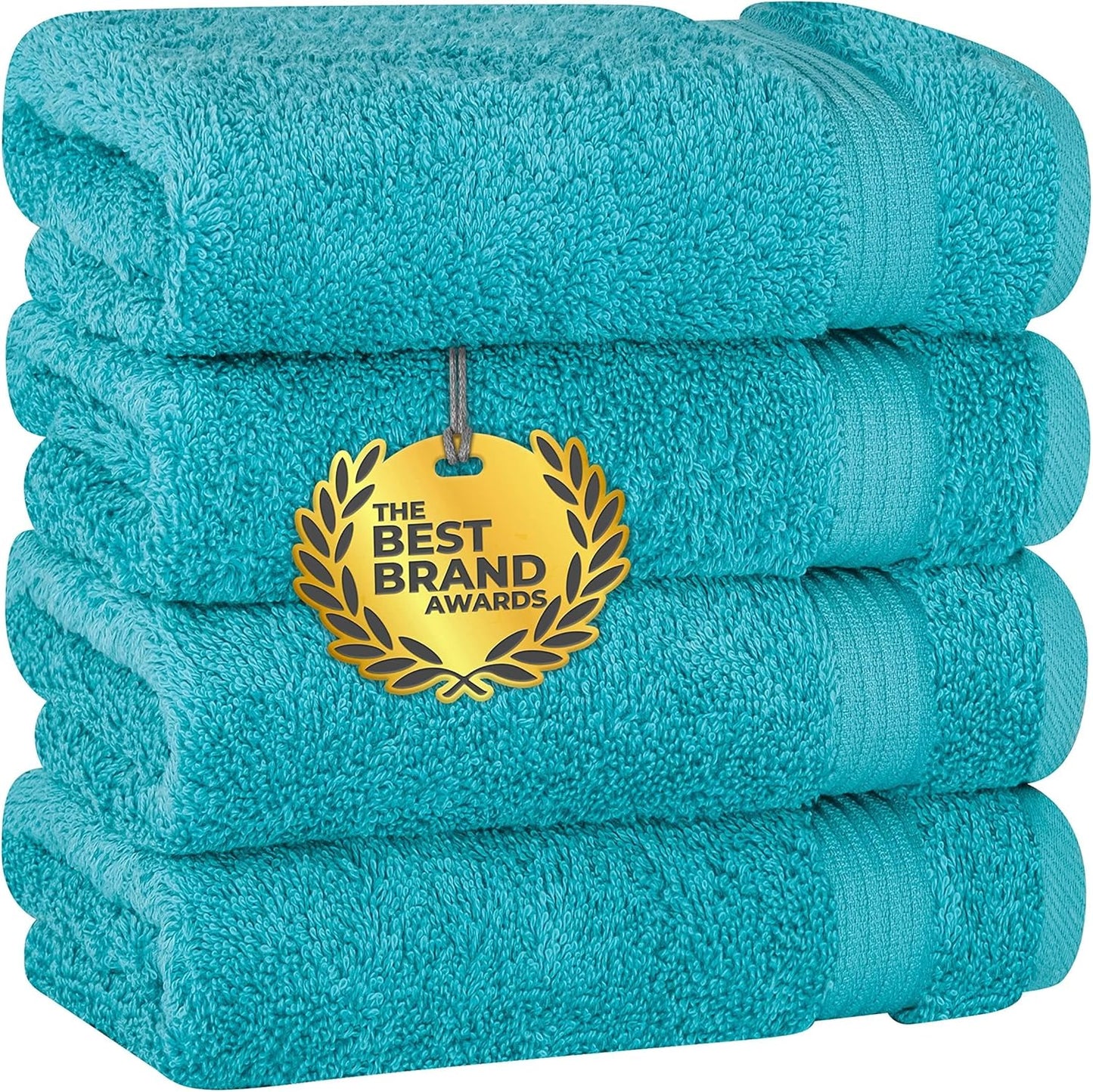 Cotton Paradise 6 Piece Towel Set, 100% Cotton Soft Absorbent Turkish Towels for Bathroom, 2 Bath Towels 2 Hand Towels 2 Washcloths, Beige Towel Set