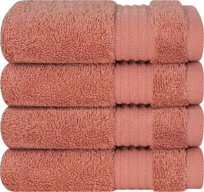 Cotton Paradise 6 Piece Towel Set, 100% Cotton Soft Absorbent Turkish Towels for Bathroom, 2 Bath Towels 2 Hand Towels 2 Washcloths, Beige Towel Set